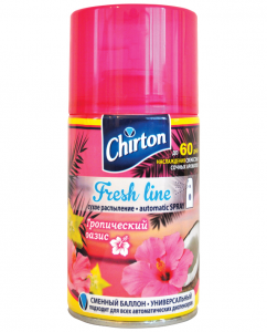 Освежитель воздуха Chirton сменный баллон, 250мл Тропический оазис Освежитель воздуха Chirton сменный баллон, 250мл Тропический оазис