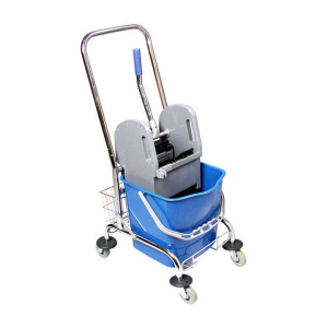 Уборочная тележка 1х ведерная 1х23л с отжимом /Китай Уборочная тележка 1х ведерная 1х23л с отжимом /Китай