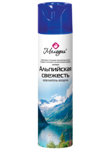 Освежитель воздуха Мелодия "Хвойный" (Альпийская свежесть)  300мл Освежитель воздуха Мелодия "Хвойный" (Альпийская свежесть)  300мл