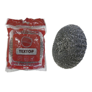 Губка металлическая Макси TEXTOP (1шт в упак) 40гр 120шт/кор  Губка металлическая Макси TEXTOP (1шт в упак) 40гр 120шт/кор
