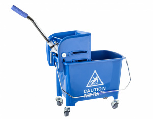 Ведро 20л на колесах с мех.отжимом синее Ведро 20л на колесах с мех.отжимом синее