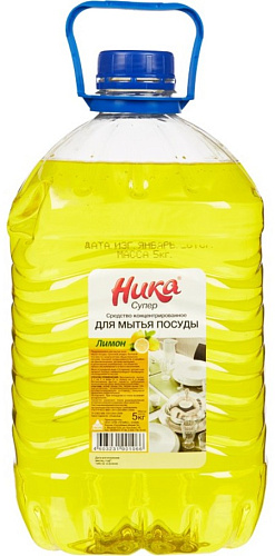 Ника-супер средство д/мытья посуды  5кг/4 Ника-супер средство д/мытья посуды  5кг/4